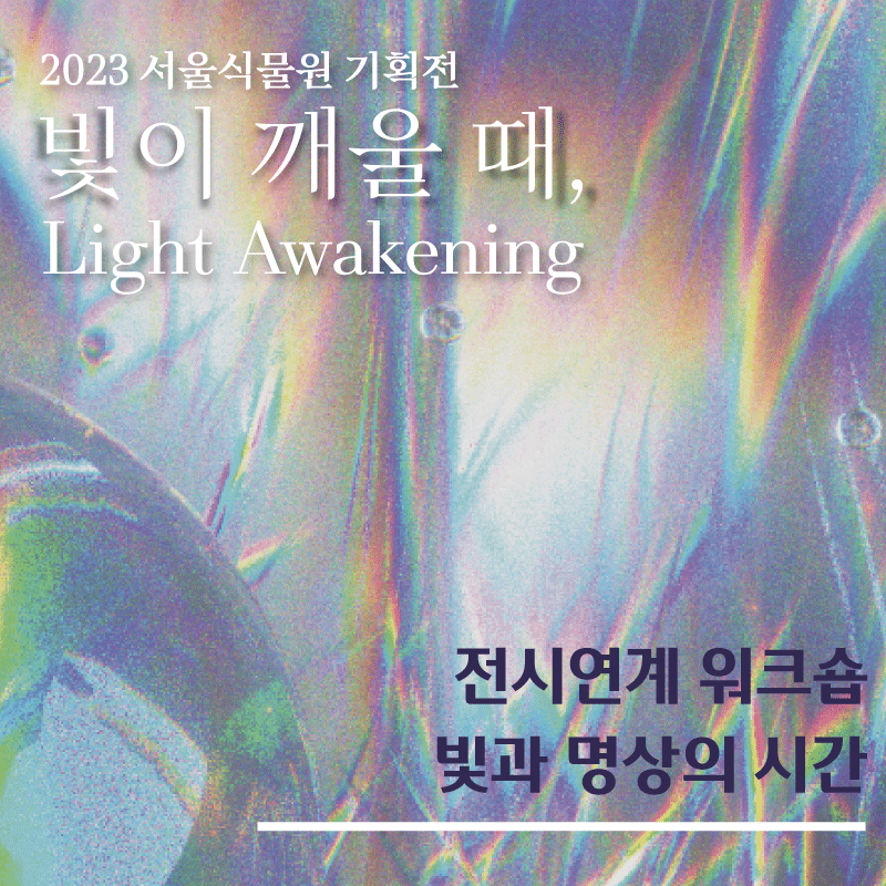 2023 서울식물원 기획전 빛이 깨울 때, Light Awarkening / 전시연계 워크숍 빛과 명상의 시간
